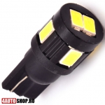  DLED Светодиодная автолампа W5W 6 LED SMD5630 Black (2шт.)